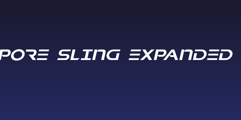 Singapore Sling Expanded Italic Social Header