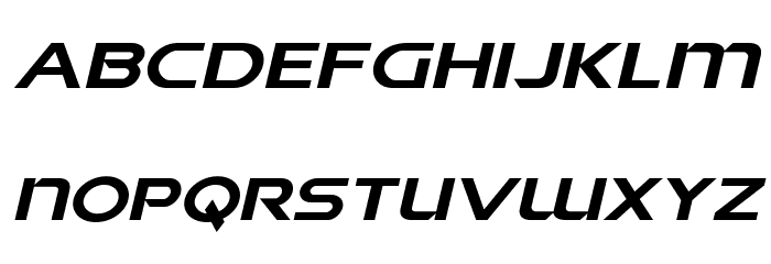 Singapore Sling Expanded Italic Font LOWERCASE