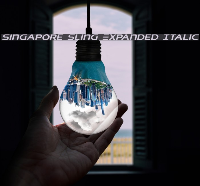 Singapore Sling Expanded Italic Example 2