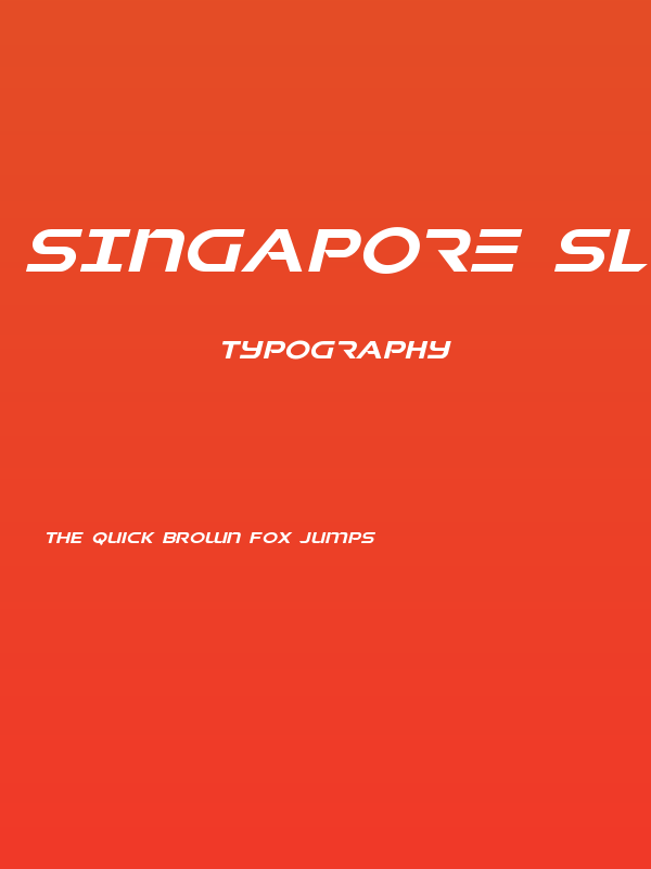 Singapore Sling Expanded Italic Poster