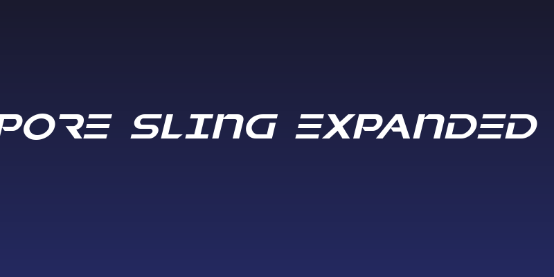 Singapore Sling Expanded Italic Social Header