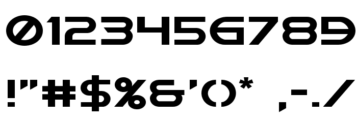 Singapore Sling Expanded Font OTHER CHARS