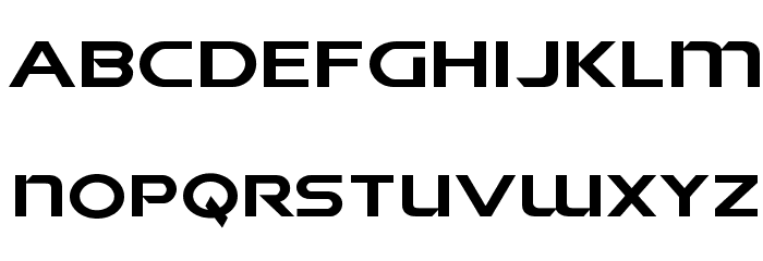 Singapore Sling Expanded Font LOWERCASE