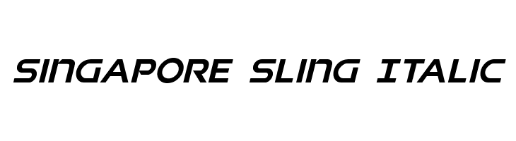Singapore Sling Italic  Скачать бесплатные шрифты