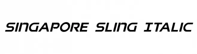 Singapore Sling Italic  नि: शुल्क फ़ॉन्ट्स डाउनलोड