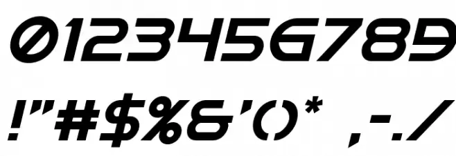 Singapore Sling Italic Font OTHER CHARS