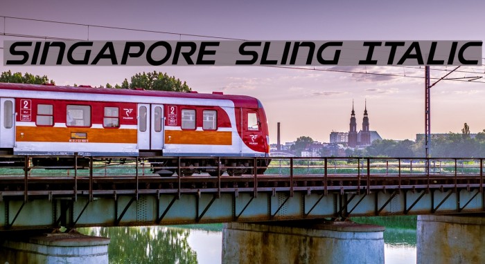 Singapore Sling Italic Example 1