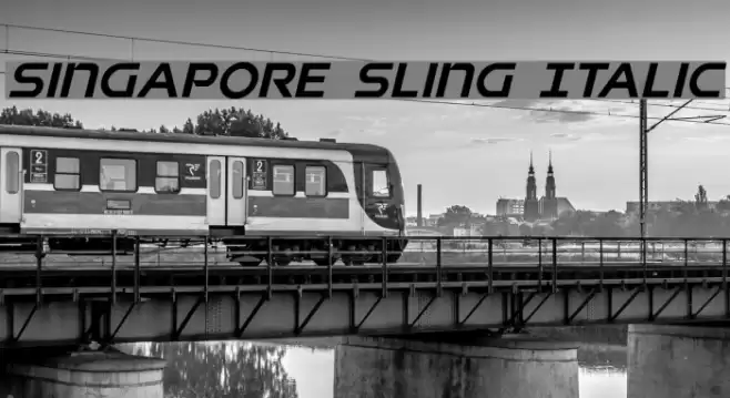 Singapore Sling Italic Font examples