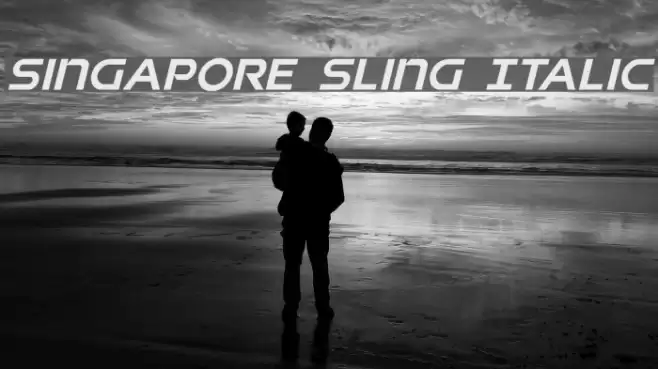 Singapore Sling Italic Font examples
