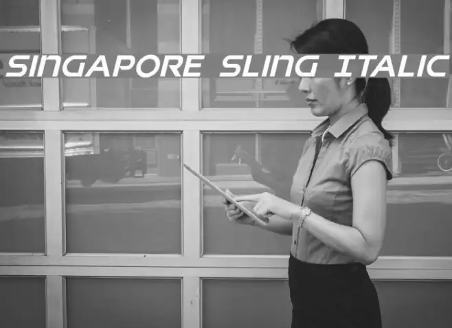 Singapore Sling Italic Font examples