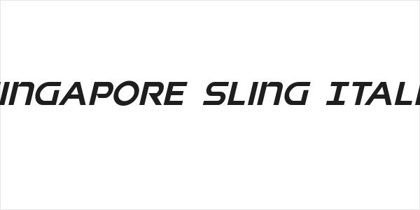 Singapore Sling Italic Logo