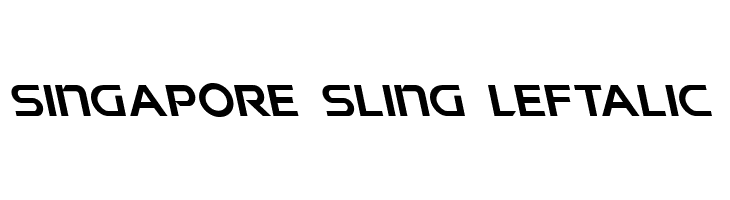 Singapore Sling Leftalic フォント