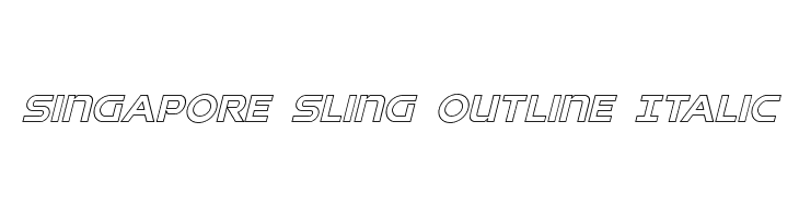 Singapore Sling Outline Italic  नि: शुल्क फ़ॉन्ट्स डाउनलोड