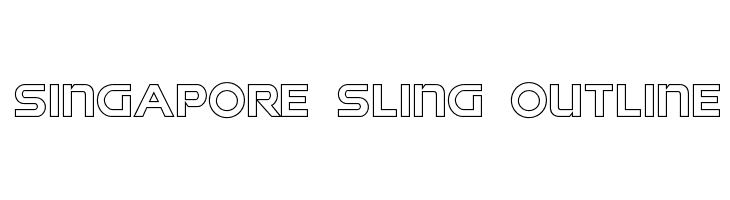 Singapore Sling Outline  Frei Schriftart Herunterladen
