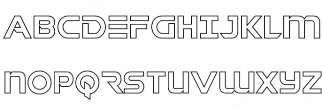 Singapore Sling Outline Schriftart Groß