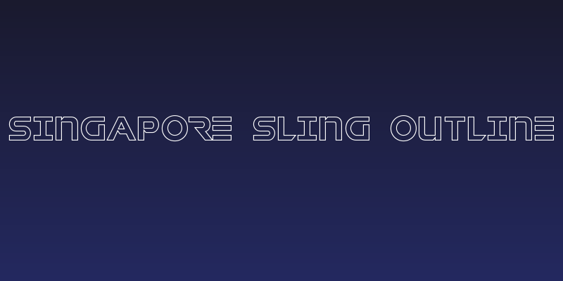 Singapore Sling Outline Social Header