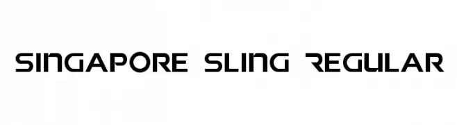 Singapore Sling Regular  Descarca Fonturi Gratis