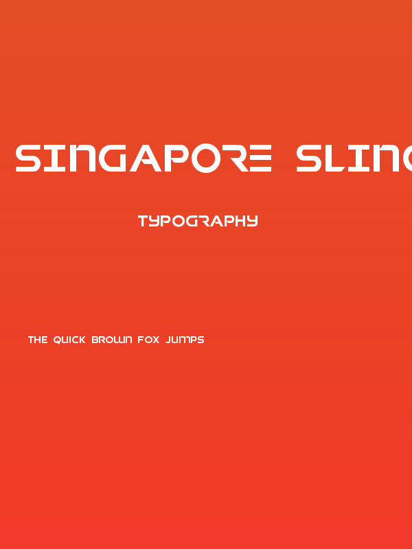 Singapore Sling Regular Poster