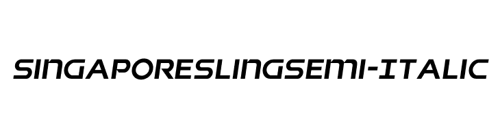 Singapore Sling Semi-Italic  Descarca Fonturi Gratis