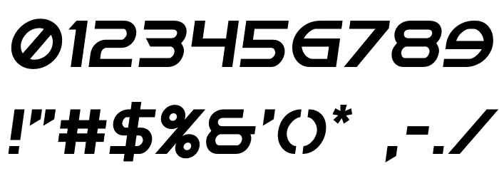 Singapore Sling Semi-Italic Font OTHER CHARS