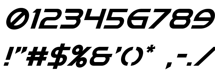 Singapore Sling Super-Italic Font OTHER CHARS
