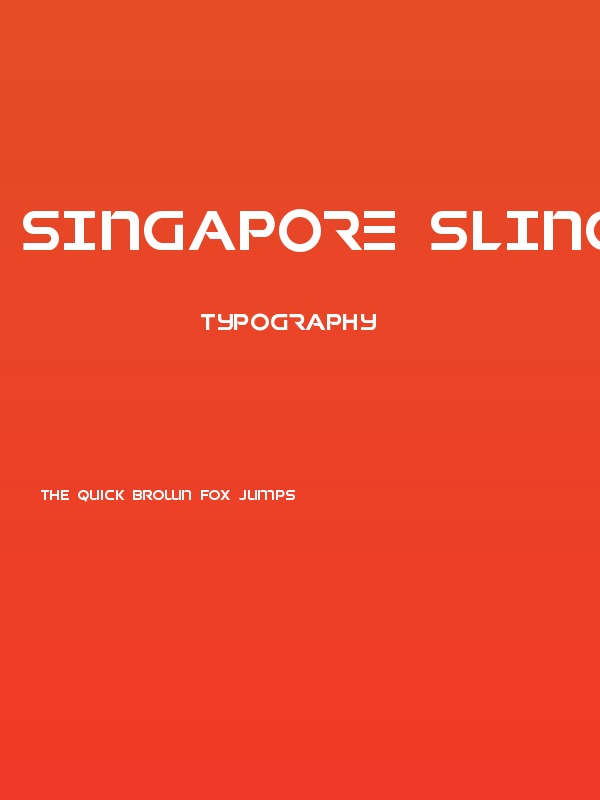 Singapore Sling Poster