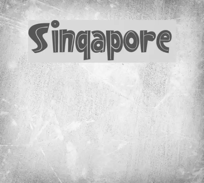 Singapore Font examples