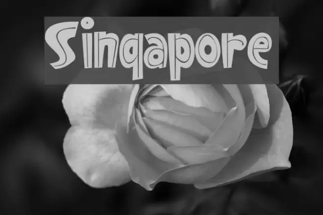 Singapore Font examples