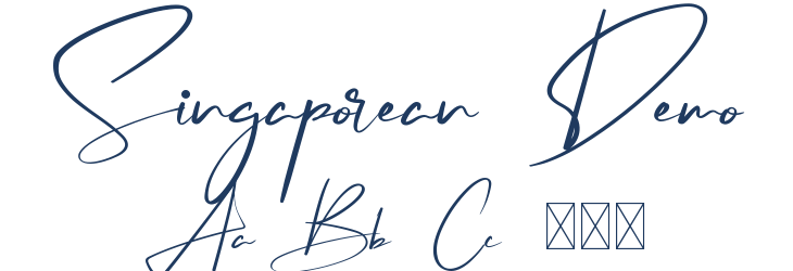 Singaporean Demo Font Preview