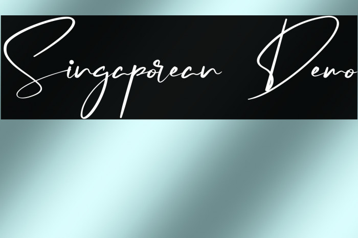 Singaporean Demo Example 2