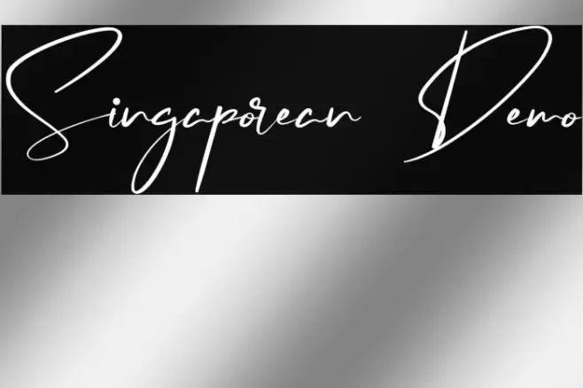 Singaporean Demo Caratteri examples