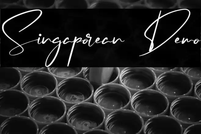Singaporean Demo Caratteri examples