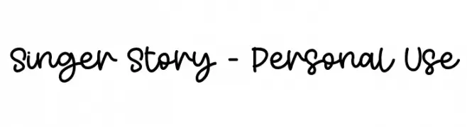 Singer Story - Personal Use Fuentes