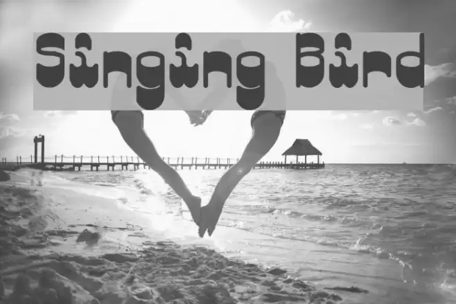 Singing Bird Font examples