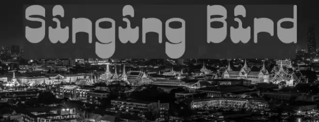 Singing Bird Font examples