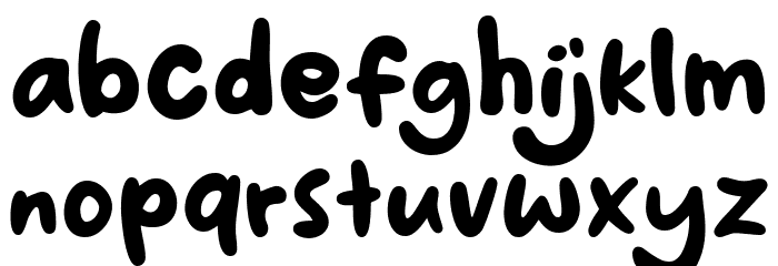 Singkong Font LOWERCASE