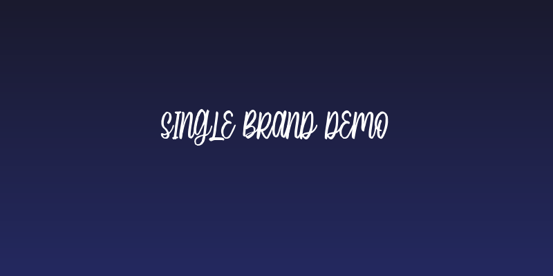 Single Brand Demo Social Header