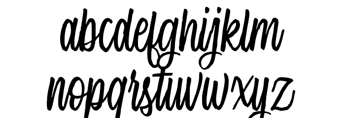 Single Brand Demo Font LOWERCASE