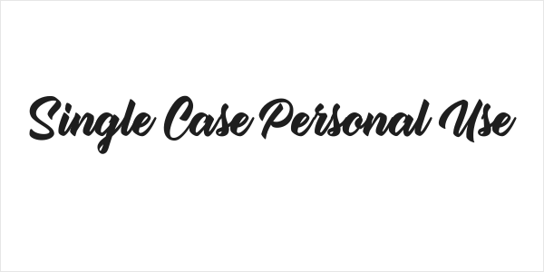 Single Case Personal Use Logo