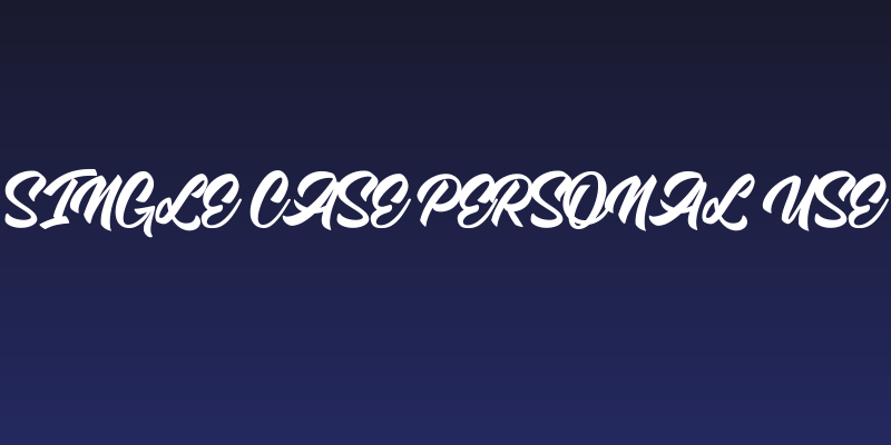 Single Case Personal Use Social Header