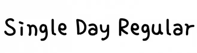 Single Day Regular  免费字体下载