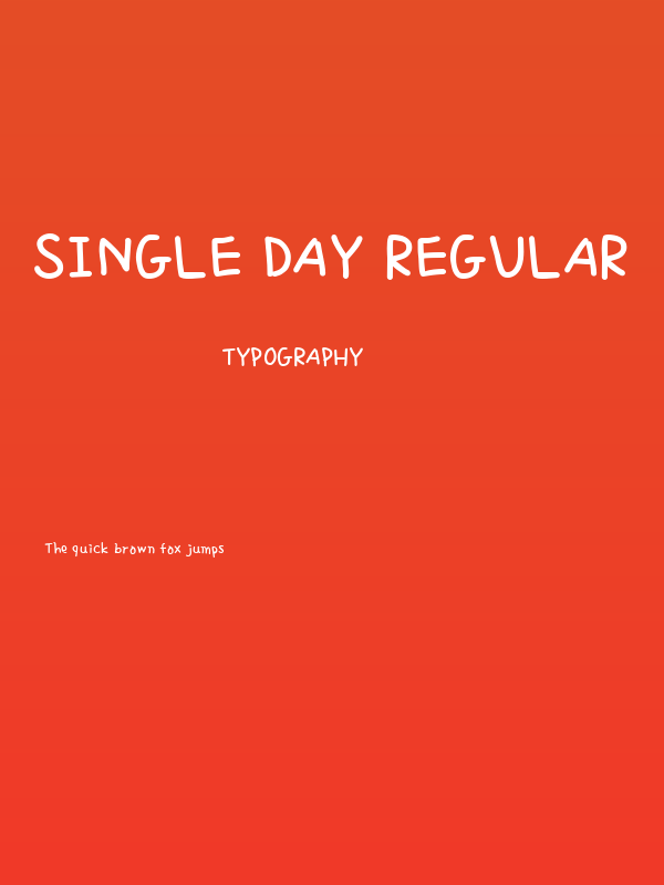Single Day Regular Poster