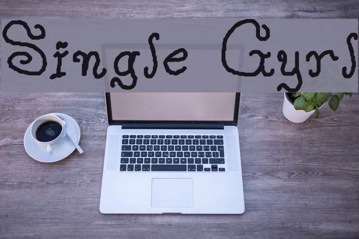 Single Gyrl Font examples