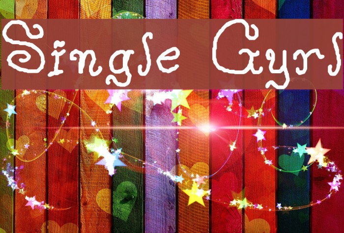 Single Gyrl Font examples