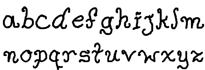 Single Gyrl Font LOWERCASE