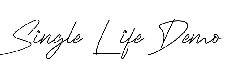 Single Life Demo  baixar fontes gratis