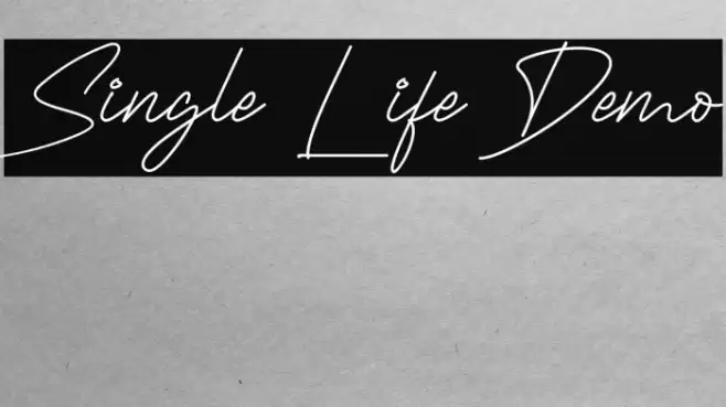 Single Life Demo Font examples