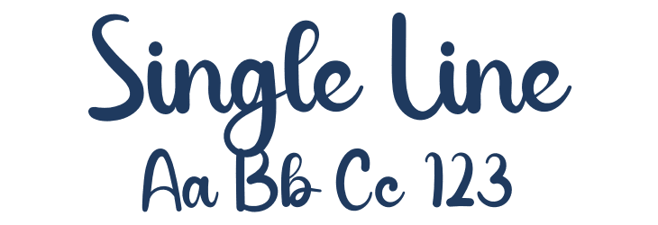 Single Line Font Preview