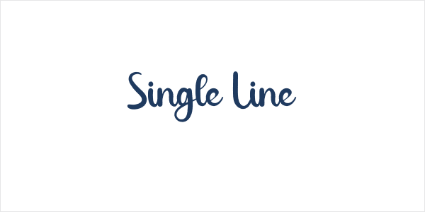 Single Line Logo