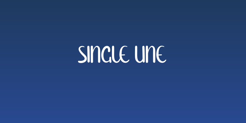 Single Line Social Header